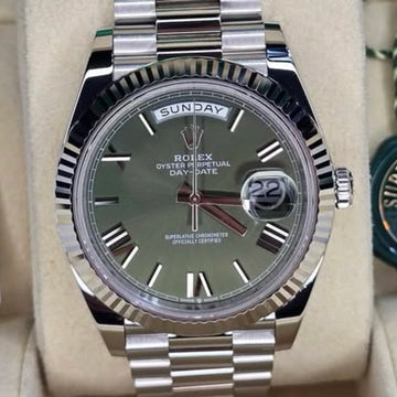 Rolex Day-Date Olive Dial on Presidential 228236 Complete 2025