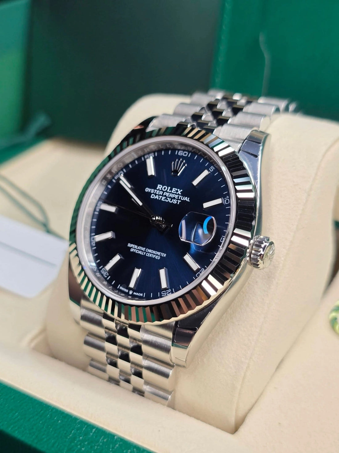 Rolex Datejust Blue Dial on Jubilee 126334 Complete 2025
