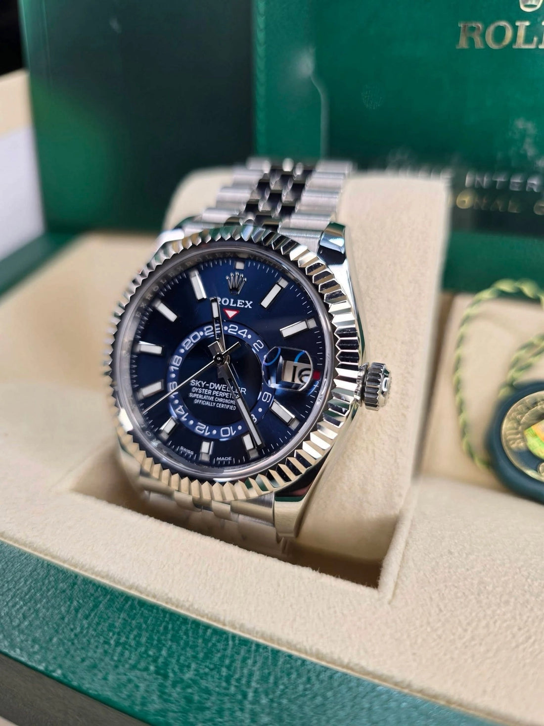 Rolex SkyDweller Blue Dial on Jubilee 326934 Complete 2022