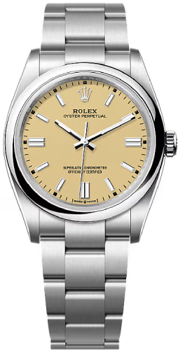 Rolex Oyster Perpetual 36 Beige Dial Oyster Bracelet - 126000 - 2025