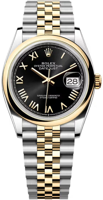 Rolex Datejust 36 Oystersteel And Yellow Gold Bright Black Dial Jubilee Bracelet - 126203 - 2026