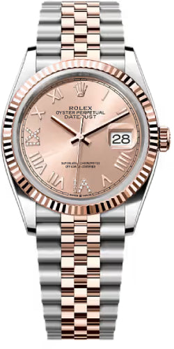Rolex Datejust 36 Oystersteel Everose Gold Rosé-Colour Set With Diamonds Jubilee Bracelet - 126231 - 2026