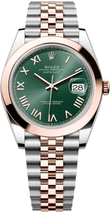 Rolex Datejust 41 Oystersteel Everose Gold Mint Green Dial Jubilee Bracelet - 126301 - 2026