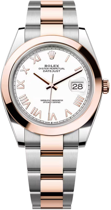 Rolex Datejust 41 Oystersteel Everose Gold White Dial Oyster Bracelet - 126301 - 2026