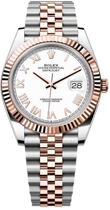Rolex Datejust 41 Oystersteel Everose Gold White Dial Jubilee Bracelet - 126331 - 2026