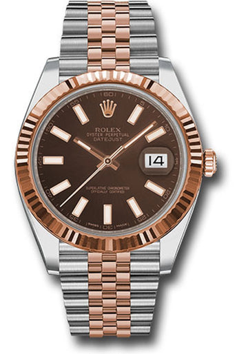 Rolex Datejust 41 Chocolate Index Dial on Jubilee 126331 Complete 2022