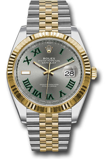 Rolex Datejust 41 Slate Green Roman Dial on Jubilee 126333 Complete 2025