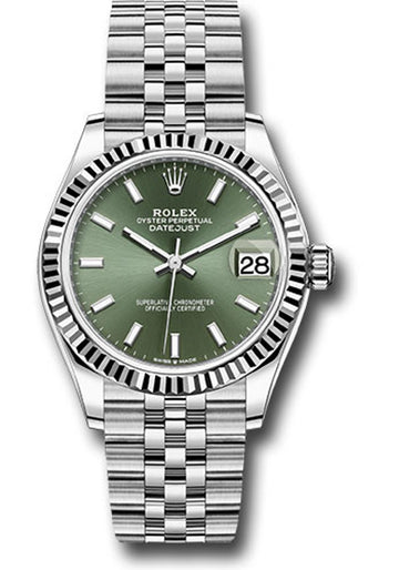 Rolex Datejust 31 Mint Green Index Dial on Jubilee 278274 Complete 2026