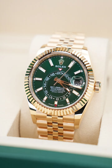 Rolex Sky-Dweller Green Index Dial on Jubilee 336938 Complete 2026