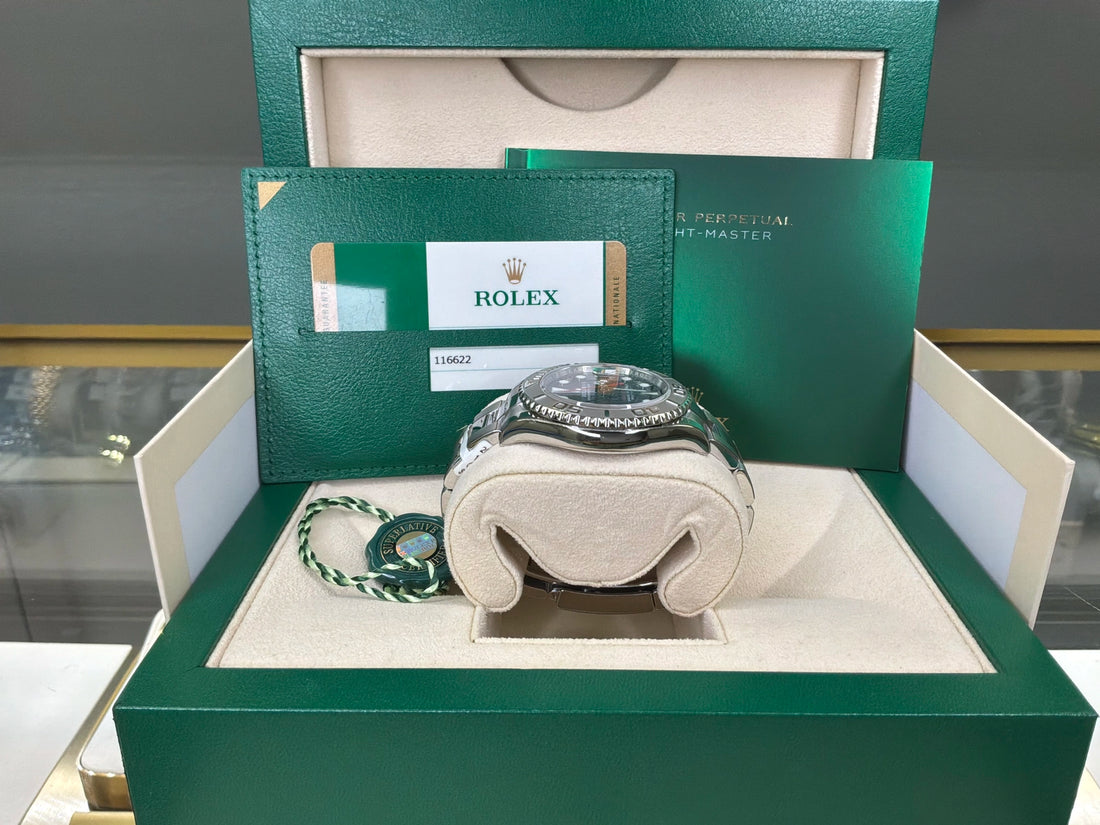 Rolex Yacht Master Blue Dial on Oyster 116622 Complete 2019