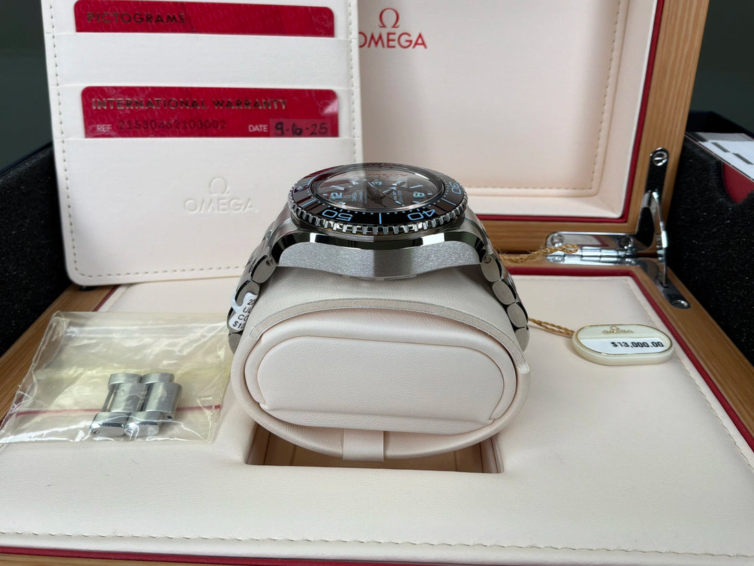 Omega Seamaster Planet Ocean Blue Dial on Bracelet 215.30.46.21.03.002 Complete 2025