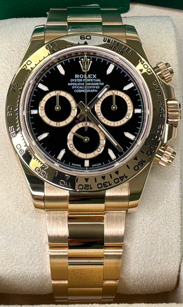 Rolex Daytona Black Index Dial on Oyster 126508 Complete 2024