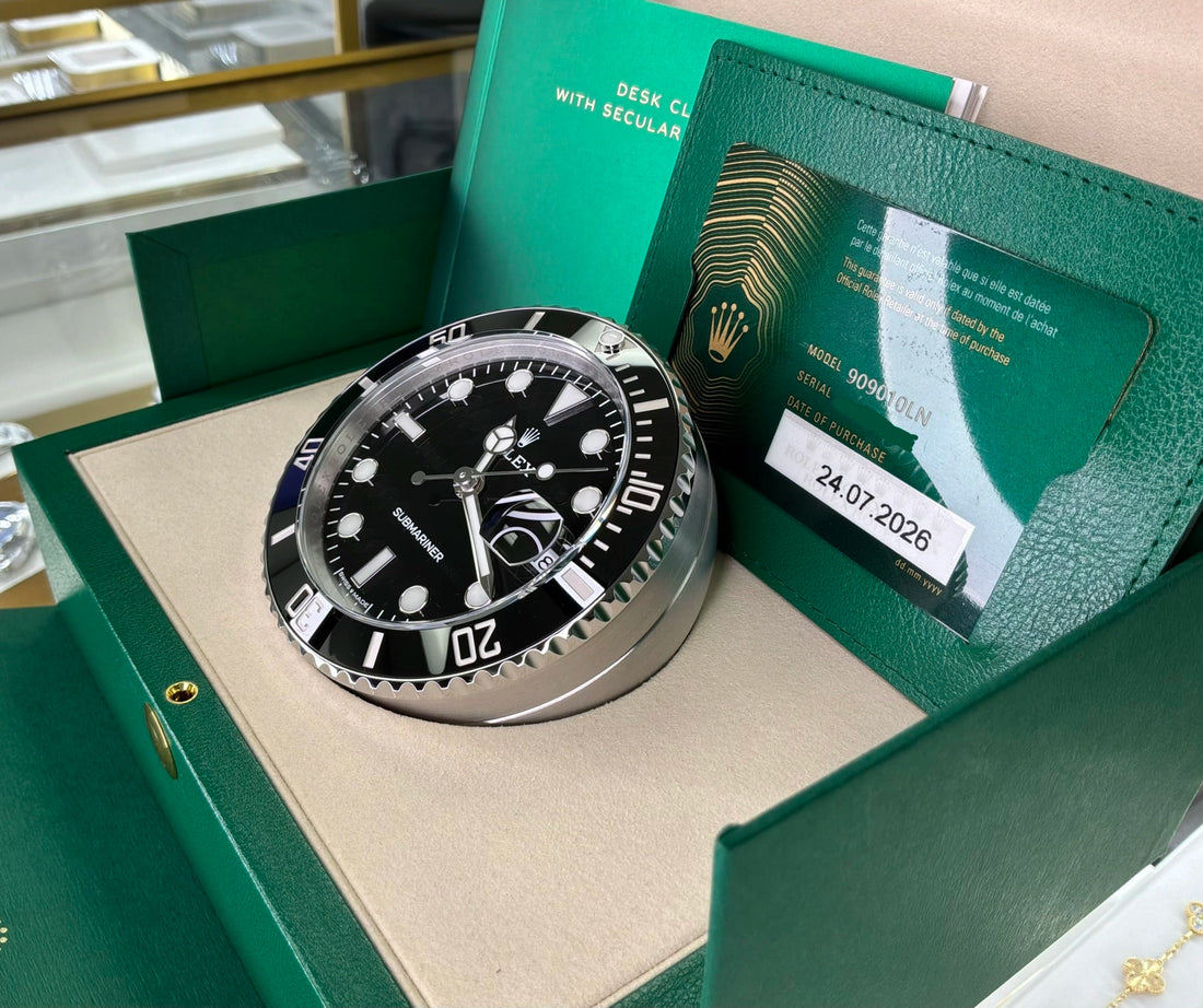 Rolex Submariner Desk Clock with Secular Calendar Black Dial on 909010LN Complete 2026