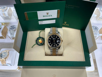 Rolex Datejust 41 Black Index Dial on Jubilee 126333 Complete 2020