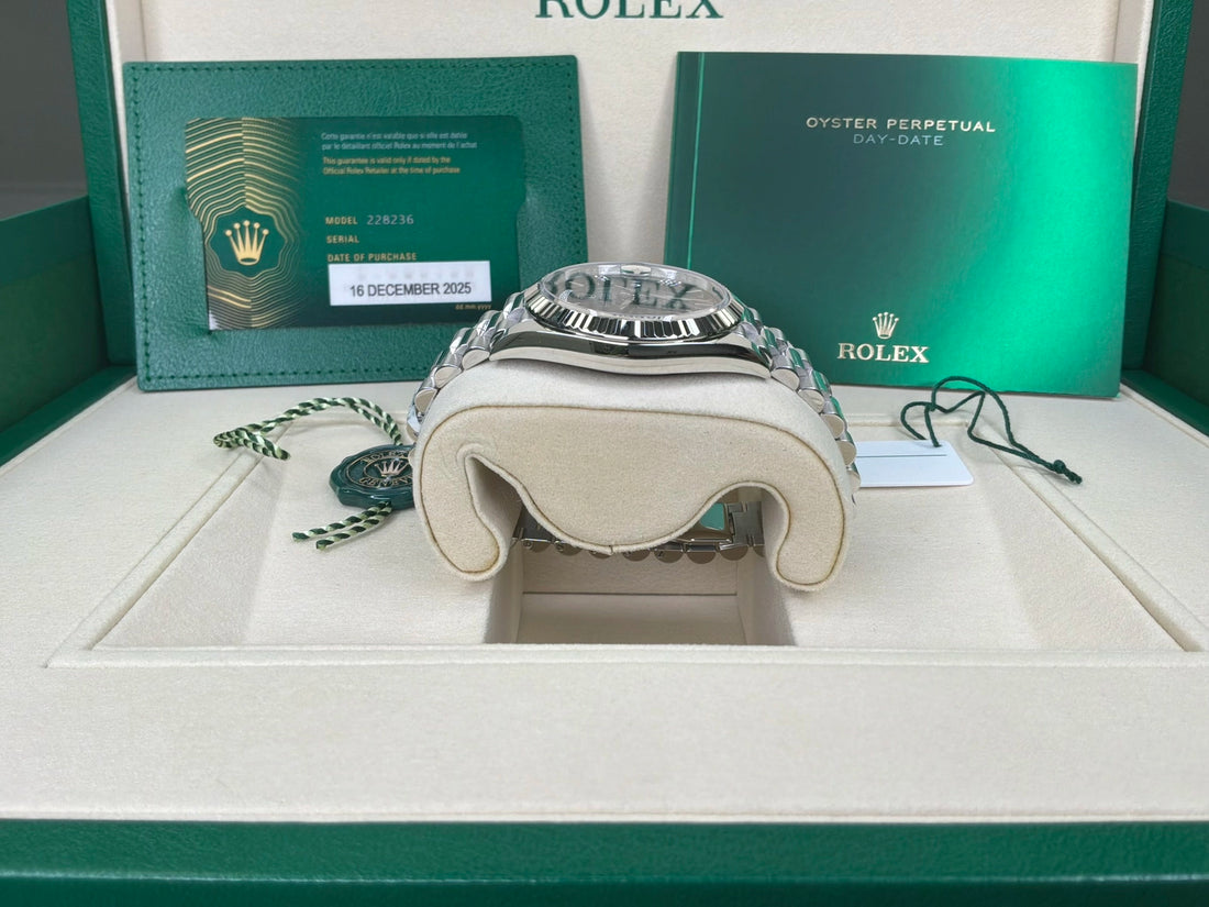 Rolex Day-Date 40 Blue Ombr√© Roman Dial on President 228236 Complete 2025