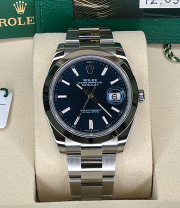Rolex Datejust 41 Blue Index Dial on Oyster 126300 Complete 2026