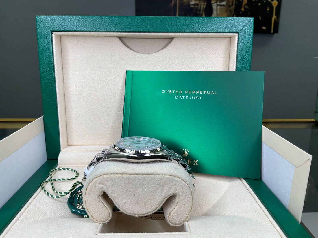 Rolex Datejust White Mother of Pearl Diamond Dial on Jubilee 16014 with Box
