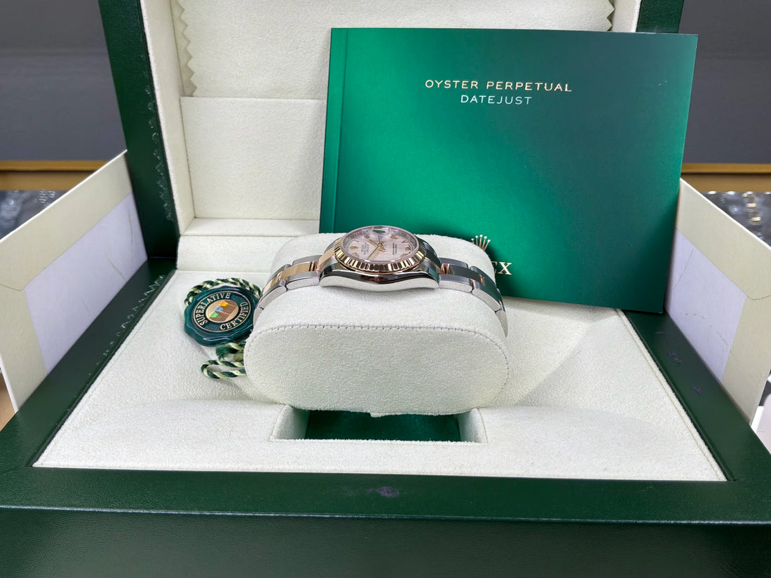 Rolex Datejust Lady Ivory Pyramid Roman Dial on Oyster 179173 with Box 2007