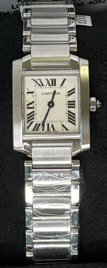 Cartier Tank Francaise Small Silver Dial on Bracelet WSTA0065 Complete 2012