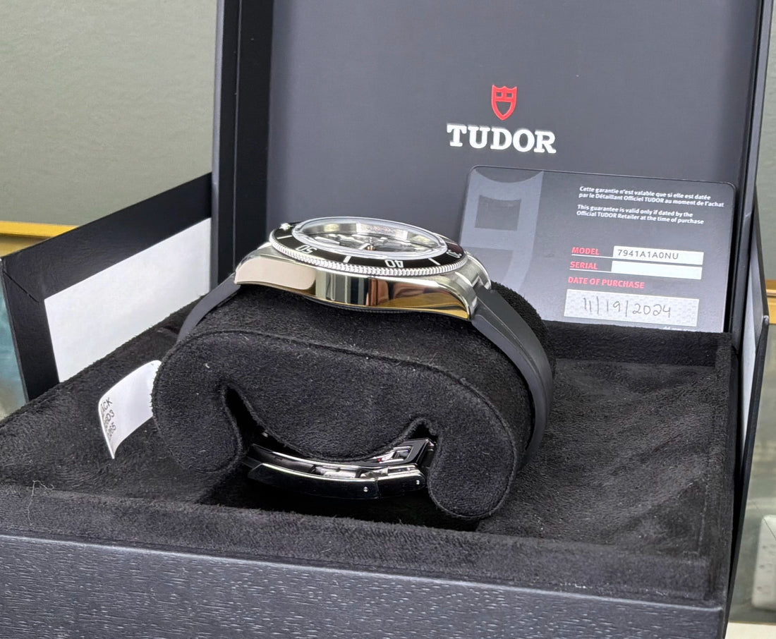 Tudor Black Bay Black Dial on Rubber Strap M7941A1A0NU-0002 Complete 2024
