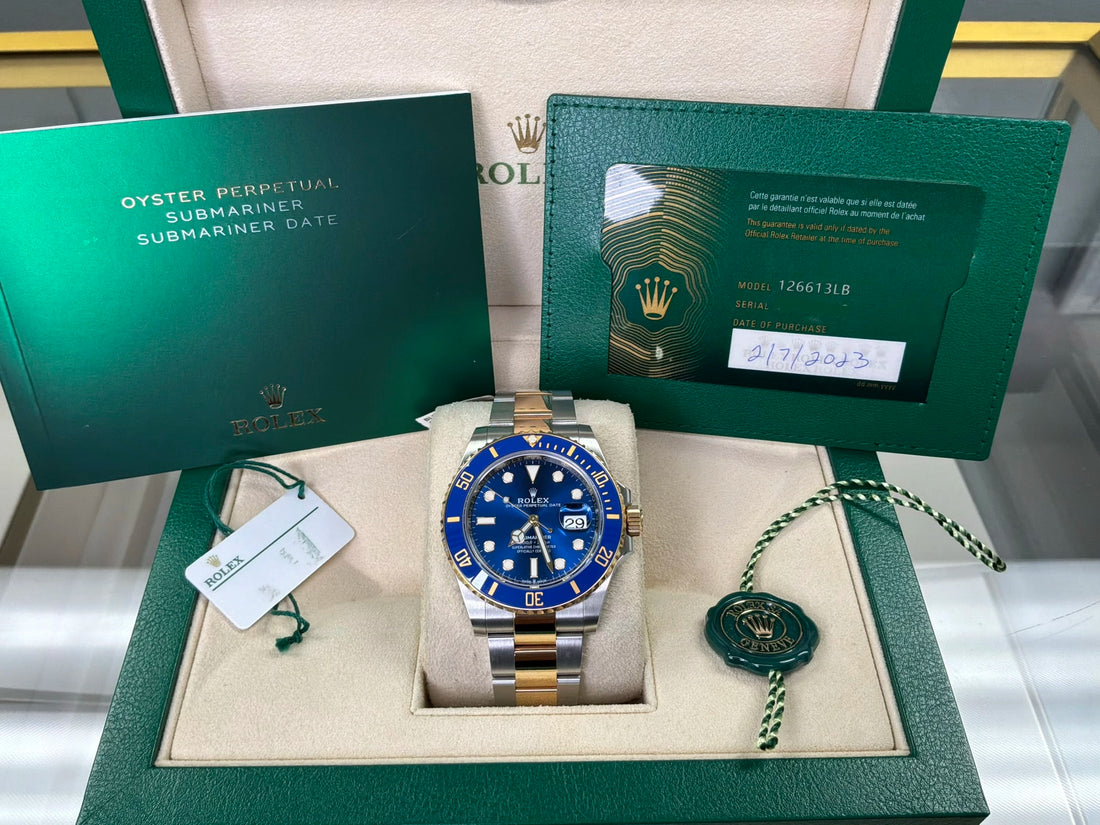 Rolex Submariner Date Blue Dial on Oyster 126613LB Complete 2023