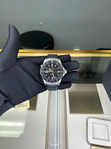 Tag Heuer Aquaracer 500m Black Dial on Black Rubber WAJ1110