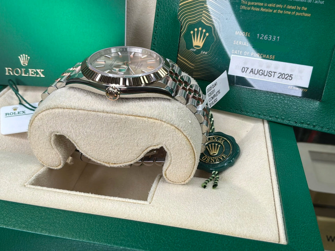Rolex Datejust 41 Sundust Index Dial on Jubilee 126331 Complete 2025