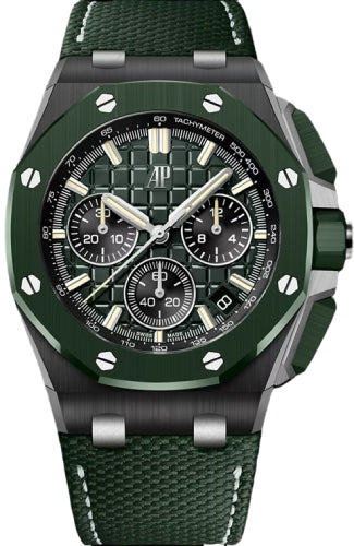 Audemars Piguet Royal Oak Selfwinding Chronograph 43 mm Dark Green "Méga Tapisserie" Dial - 26420CE.OO.A063VE.01